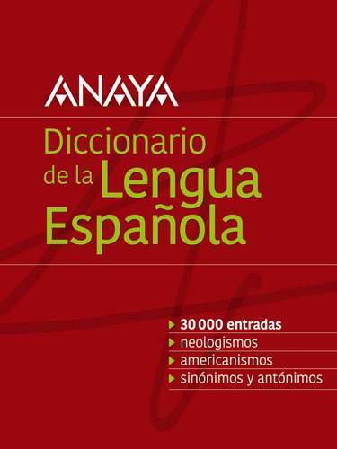 Libro Diccionario Anaya De La Lengua - Vox Editorial