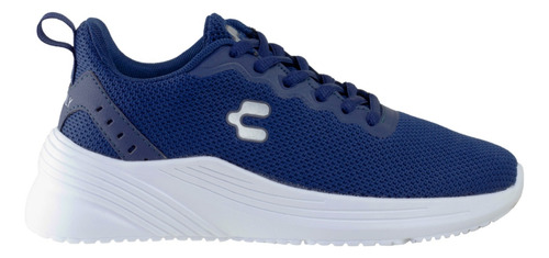 Tenis Para Correr Running Charly 1086013 Marino Plata Hombre