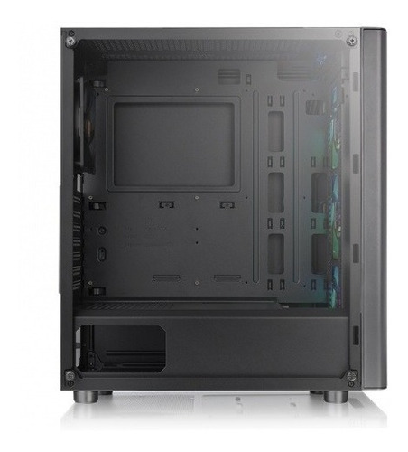 Gabinete Gamer Thermaltake V250 Tg Rgb Vidrio Templado 3 Fan Color Negro