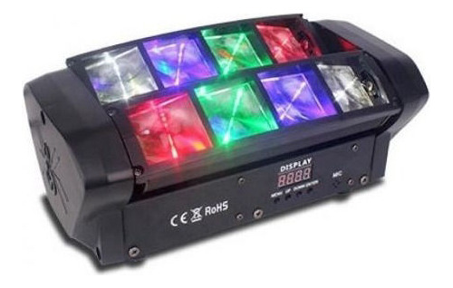 Efecto Led Gcm Mini Spider Lm30 8 Leds De 3w