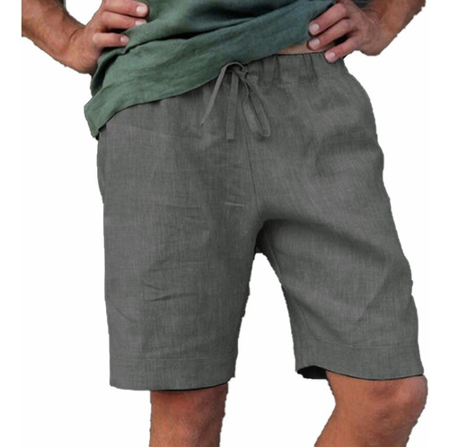 Short Pantalón De Algodón For Hombre, Playa, Yoga