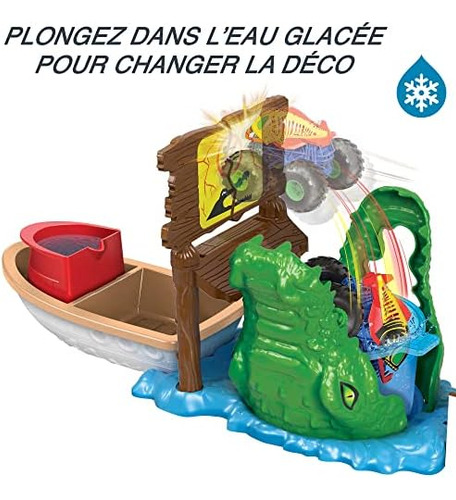 Hot Wheels Monster Trucks Color Shifters Play Set Pista Para