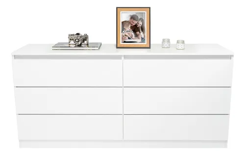 Cómoda Doble Asteria Blanco