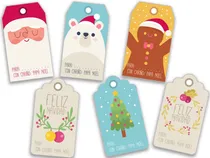 Comprar Etiquetas Tag Tarjetas Feliz Navidad Imprimibles 14