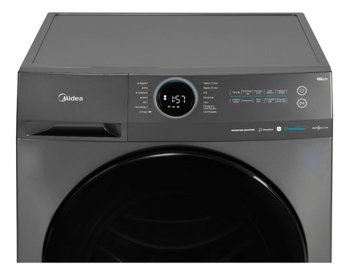 Lavarropas Midea Inverter Smart 8kg Mf200w80wb/t-a1- Titanio Color Gris oscuro