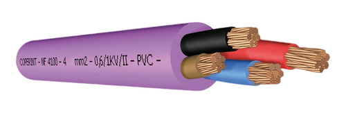 Cable Subterraneo 4x10mm² Pvc Malew Potencia Nf 4100
