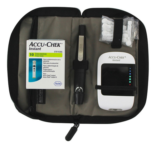 Kit Glucometro Accu Check Instant X 4 Piezas