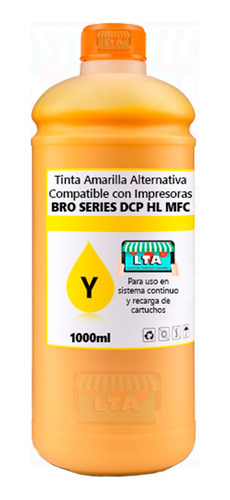 Litro Tinta Amarilla Alternativa Compatible Para Dcp-t420w