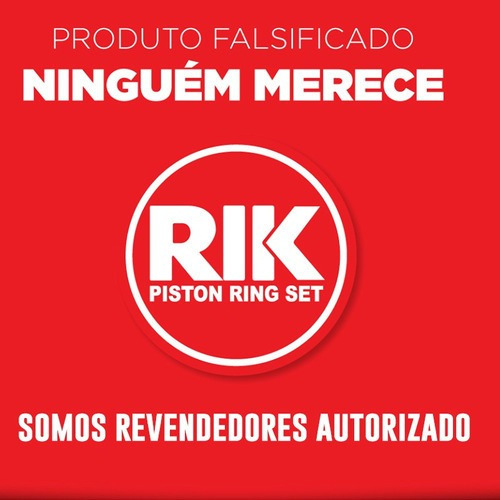 Imagem 5 de 6 de Pistao Aneis Rik Taxado Bros 150 2003 A 2005 Ohc 3mm