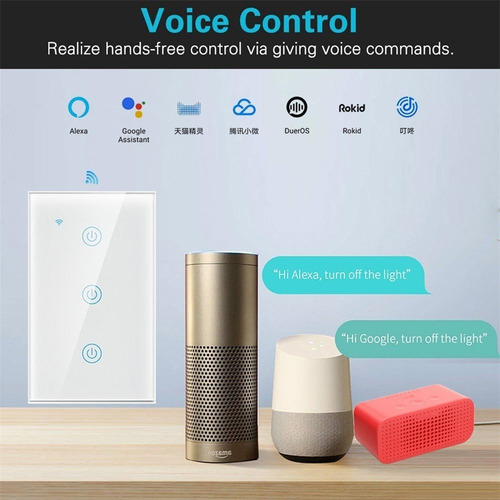 Interruptor De Pared Tuya Smart Wifi Simple 1ch Alexa Google