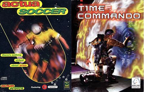 2 Videojuegos Actua Soccer Y Time Commando - Pc Digital