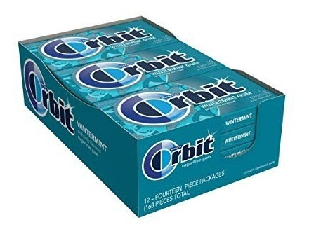 Orbit Wintermint Sugarfree Goma De Mascar, 12 Packs