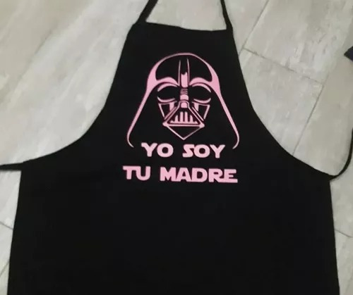 Delantal Personalizado - Yo Soy Tu Madre Star Wars Estampado