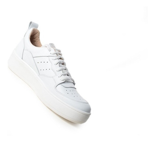 Imagen 6 de 8 de Zapatillas Urbanas De Mujer Cuero Cordones Brika - Ferraro