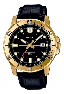 Reloj Casio Mtp-vd01gl-1evudf Correa De Cuero 100% Original