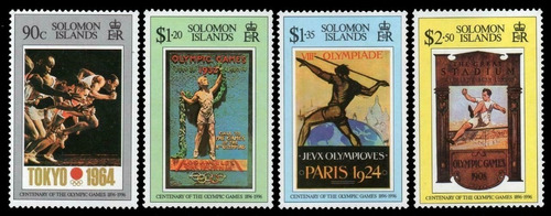 100 Años Juegos Olímpicos Modernos - Is Salomón - Serie Mint