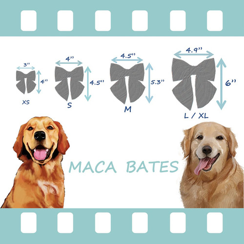 Maca Bates Collar Perro Lazo Rojo Rosa Pajarita Mmg