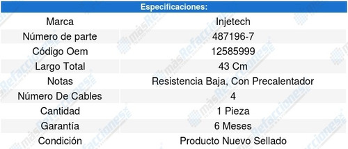 Sensor Oxigeno Yukon 8cil 4.8l 06-07 Injetech 8147283