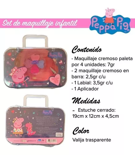 Kit Maquillaje Artistico Niñas Infantil Princesas Peppa Pig