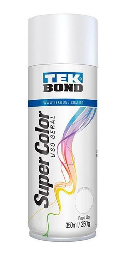 Tinta Spray Branco Fosco De Uso Geral 350 Ml - Tekbond