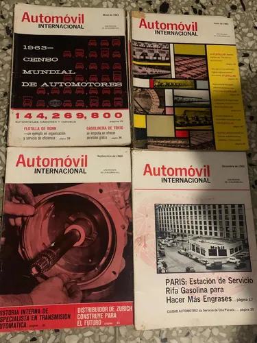 Lote De 24 Revistas Automóvil Internacional Y Americano (Usado)