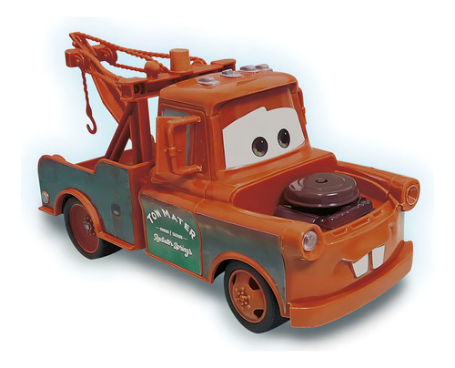 Vehículo De Juguete Tow Mater A Control Remoto Ditoys Cars Marrón