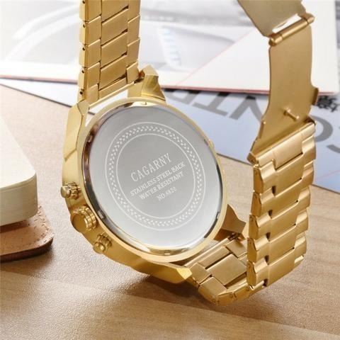 Relógio Grande Estiloso Masculino Luxo Homem Exclusive