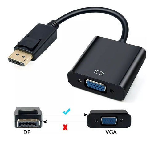 Imagen 2 de 2 de Cable Adaptador Display Port A Vga