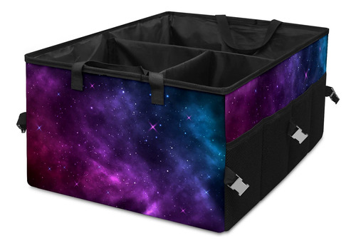 Purple Space Galaxy Star Organizador Maletero Automovil 3