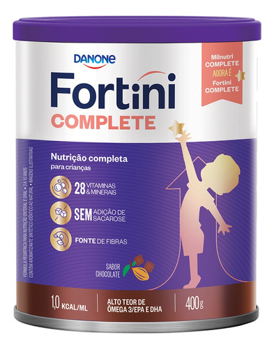 Suplemento Infantil Fortini Complete Chocolate 400g Danone