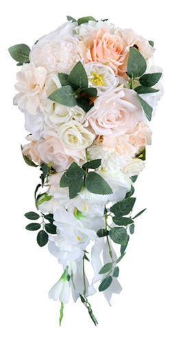 Ramo De Novia De Boda, Flores De Rosas Artificiales De