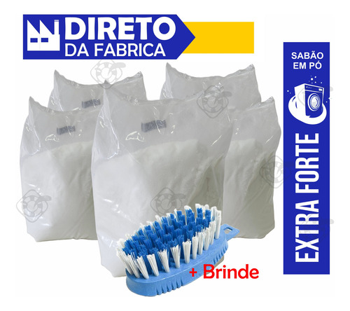 Sabão De Roupas Extra Forte 5 Kg Promocional+ Escova Brinde