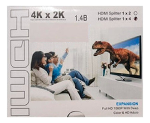 Splitter 4k X 2k Hd Hdmi Expansor De Imagen (2 Salidas)