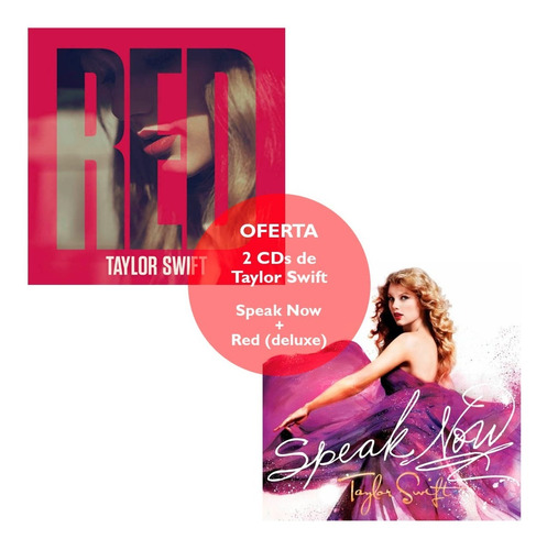 Combo Taylor Swift - Red + Speak Now (2 Cds) - Universal