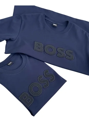 Camiseta Hugo Boss Cuello Redondo Logo Boss Hombre