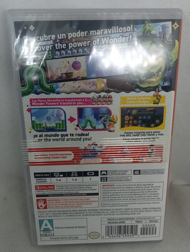 Super Mario Wonder Nsw Sellado + Estuche Mario Switch (Usado)