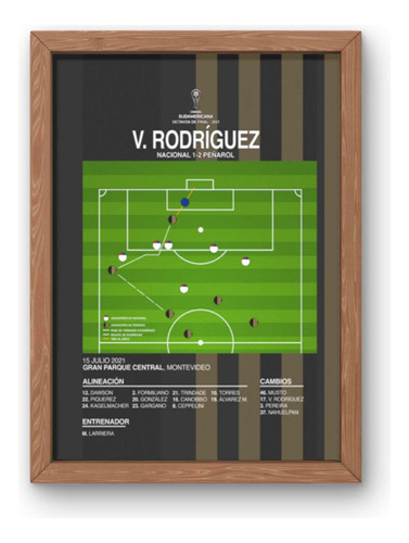 Cuadro Peñarol Gol Valentin Rodriguez Cuadrogol