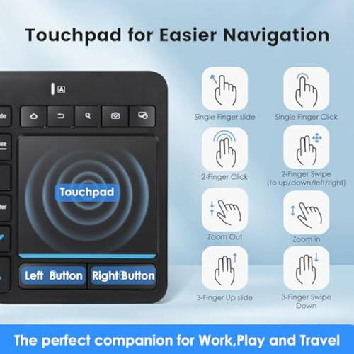 Teclado Bluetooth Inalámbrico Multidispositivo Con