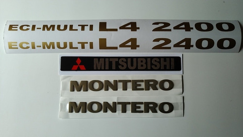 Mitsubishi Montero 2400 Emblemas Y Calcomanías Laterales 