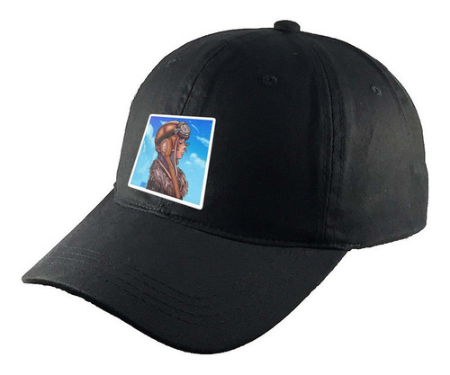 Gorra Clasica Algodón Negra Piloto Carrera R175