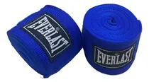 Comprar Par De Vendas De Boxeo Mma Artes Marciales Everlast 4m X 5cm Color Azul