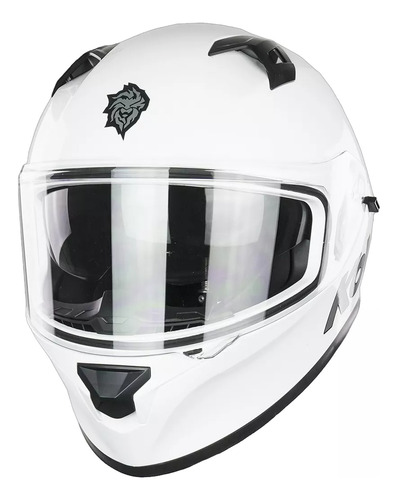 Casco Kov Integral Pixel Blanco Brillante Dota M 57-58 Color Blanco