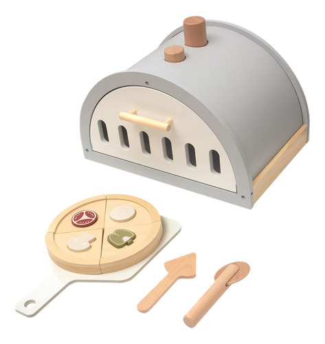 Juego De Madera Para Pizza, Juego De Simulación, Con Horno