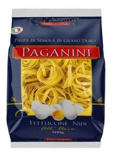 Macarrão Italiano Fettuccine Nidi Com Ovos Paganini 500g