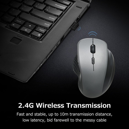 A Ratón Vertical Inalámbrico De 2,4 G, 6 Teclas,