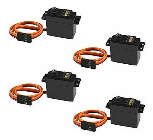 4pcs Mg995 Rc Servo Moto  L Gear Servo Servo Motor Digi...