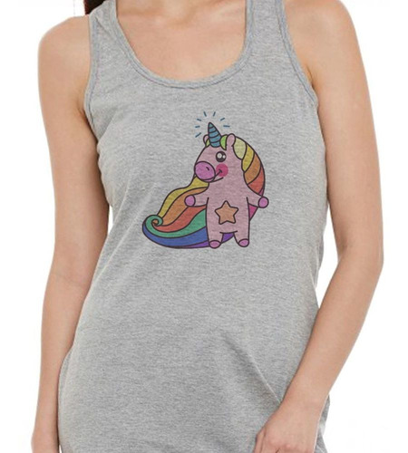 Musculosa Pig Unicorn Colores Arcoiris