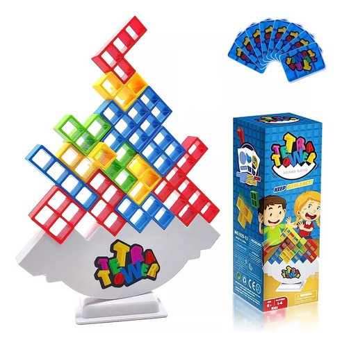 Qipai Torre Tetris Juego De Equilibrio Didáctico Niño Tetra