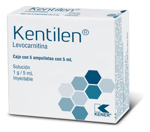 Kener Kentilen (levocarnitina) Caja Con 5 Ampolletas Con 5ml