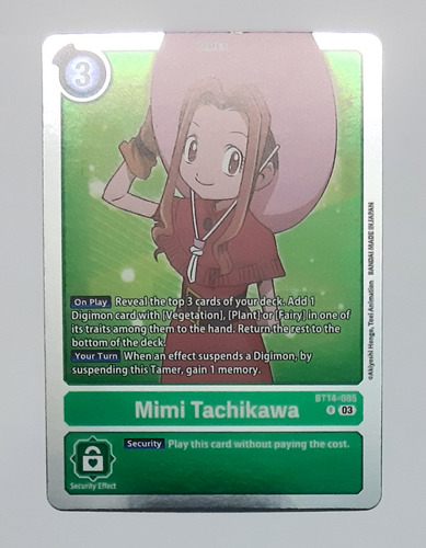 Tcg Digimon Card Tamer Mimi Tachikawa Bt14 085 R Digimon